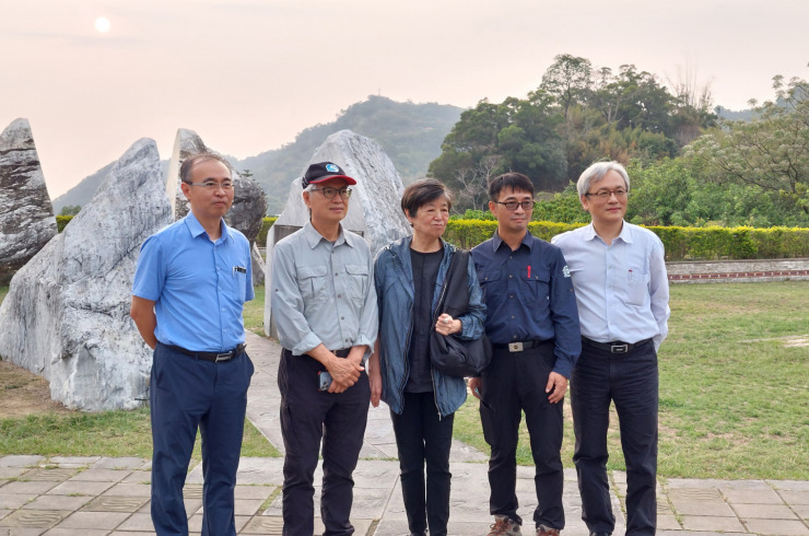 石岡壩現勘--921紀念遺址